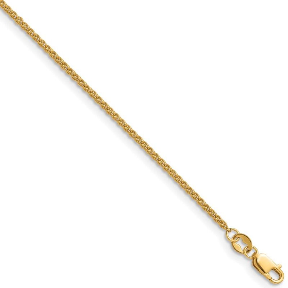1/20 14K Gold Filled 1.5mm Solid Spiga Chain Necklace, 20 Inch